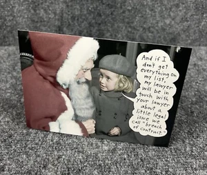 Hallmark Box mit 18 Weihnachtskarten, neu, lustig, Mädchen Liste der Anforderungen an den Weihnachtsmann - Bild 1 von 5