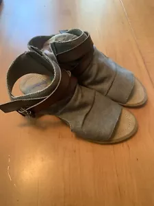 Blowfish Malibu Balla Womens Sandal Rancher Brown Size 7.5 Canvas Gladiator Shoe - Picture 1 of 6