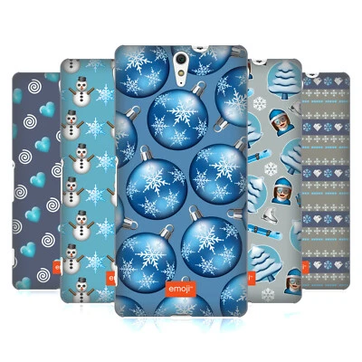 OFFICIAL emoji® WINTER PATTERNS HARD BACK CASE FOR SONY PHONES 2 - Image 1 of 4