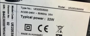 Despiece completo Samsung UE22ES5000. Verificado - Foto 1 di 10