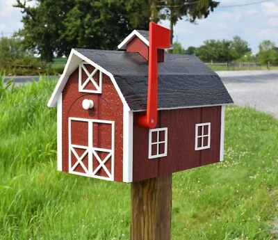 Barn Mailbox | Amish mailbox | Amish Handmade | Made in USA - Image 1 of 2