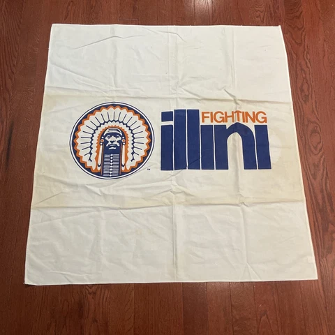 VTG Chief Illiniwek University Of Illinois Banner Flag Tapestry Fighting Illini Cover