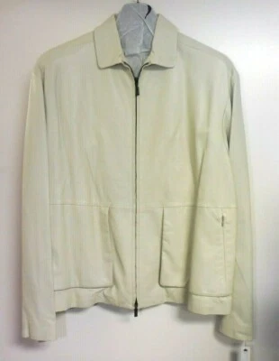 Chaqueta china Donna Karan Signature para mujer de cuero de cordero talla X-grande regular $798 Foto 1 de 4