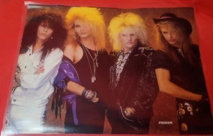 Poison And Up Close And Personal With Poison Vintage Rock Photo Size 11 X 9 - Picture 1 of 2
