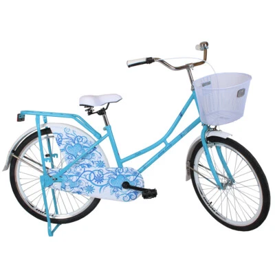 Kinderfahrrad CITY LADY 24" Mädchenfahrrad Blau-Weiß Kinderrad Top Qualität - Bild 1 von 2