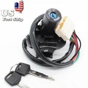 Fit KAWASAKI EX250 NINJA 250R 2008-2011-2012 Ignition Switch W/Keys 7wire&8 Plug - Picture 1 of 9
