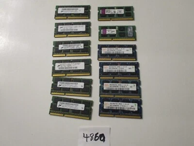 Micron+Kingston 12x2Gb=24Gb PC3-8500 1066Mhz DDR3 SO-DIMM Laptop Memory RAM 4860 - Image 1 of 2