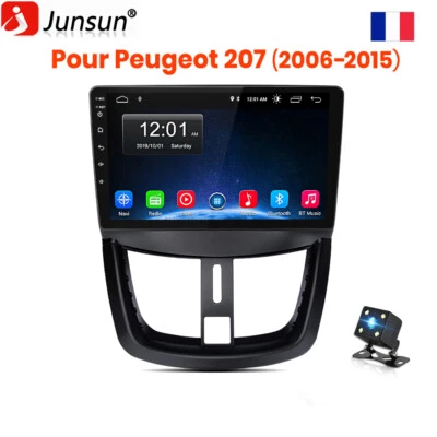 9"Android Autoradio 2Din GPS Navigator BT DAB WiFi Pour Peugeot 207 2006-2015 - Photo 1/4
