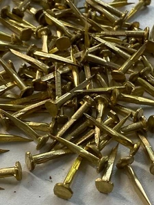 Fine Cut Brass Tacks 10mm 13mm 15mm 20mm 25mm 3/8" - 1" Marine Outdoor Fabric - Picture 1 of 24