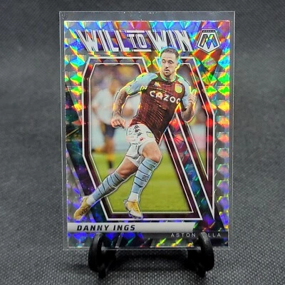 2021-22 Mosaic EPL DANNY INGS #13 Will To Win Silver Prizm Aston Villa - Image 1 of 3
