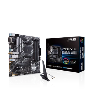 ASUS PRIME B550M-A WIFI II Gaming Mainboard Sockel Ryzen AM4 - Bild 1 von 7