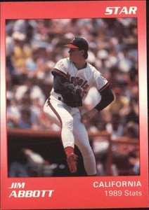 1990 Star Abbott Baseball Card #2 Jim Abbott/1989 Stats