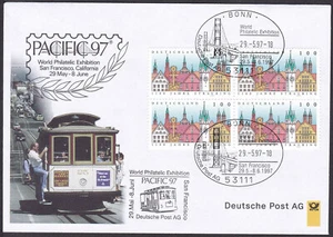PEX0078 Intl. Stamp Exhibit. Germany Cover, PACIFIC 1997, San Francisco, Bridge - Picture 1 of 1