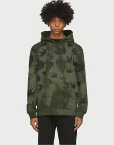 McQ Alexander McQueen Green Tie-Dye Swallows Hoodie