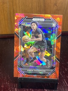 2023 Panini Prizm Draft Picks #4 Amen Thompson Red Ice Prizm