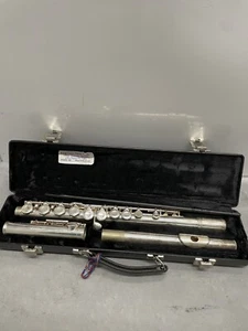 Gemeinhardt 22SP Solid Silver Top Student Flute Needs Polished Case - Picture 1 of 15