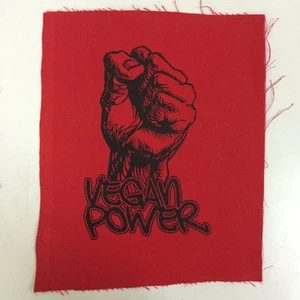 PODER VEGANO - PARCHE TRASERO - vegano, paz, derechos de los animales, vegetariano, libre de crueldad - Imagen 1 de 1