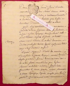 ● Généralité de DIJON 1775 Dame Jeanne Claire BOURBON - acte manuscrit à étudier - Picture 1 of 4