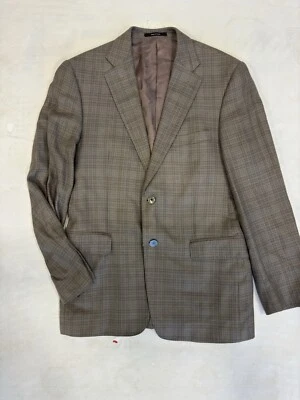 Versace Collection Vintage Single Breasted Check Bamboo Blazer Size 40R - Image 1 of 4