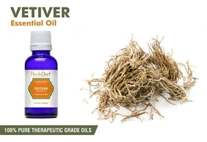 Natural Vetiver Essential Oil 100% Pure Aromatherapy Oils Therapeutic Grade - Picture 1 of 3