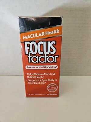 Focus Factor 黄斑健康促进健康视力 60 粒胶囊 6/2025 — 第 1/4 张图片