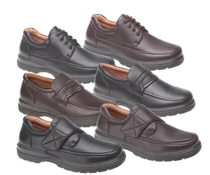NEW MENS COMFORT SHOE FORMAL OFFICE WORK CASUAL COMFORT WIDE FIT SIZE 6-12 UK - Picture 1 of 21