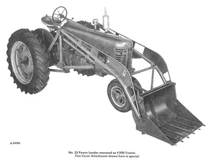 No. 33 cargador de alimentación cargador frontal manual del propietario IH Farmall H M 300 340 460 - Imagen 1 de 15