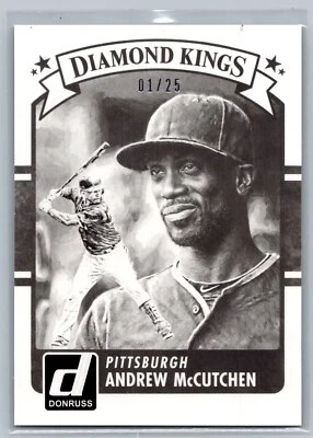 2016 Donruss #22 Andrew McCutchen Test Proof Black #/25 - Image 1 of 2