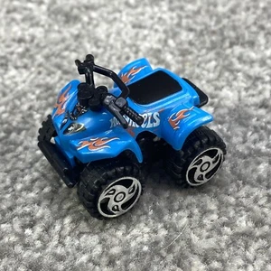 Hot Wheels Quad Bike Blue Pullback Action Quads Blue 2016 Mattel GC Car Rare - Picture 1 of 8