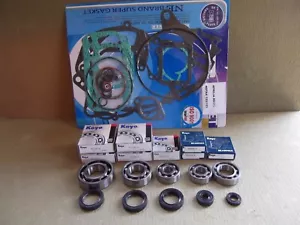 Aprilia RS125 RS 125 Complete Koyo Bearing & Seal Kit with gasket set.Rotax 122. - Picture 1 of 3