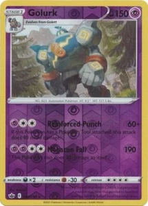 Pokemon Chilling Reign Golurk Rare Reverse Holo 066/198 - Picture 1 of 1