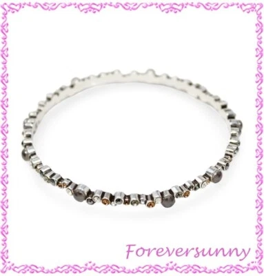 Brazalete Brazalete Brighton Cristal Palacio Topacio Gris Plata Foto 1 de 4