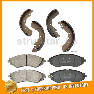 Juego de 2 pastillas de freno de disco delanteras traseras zapatas de freno de tambor para Chevrolet Aveo 1,6 L_ Foto 1 de 4