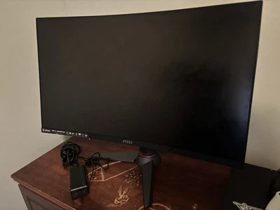 MSI Optix MAG27CQ 27 inch WQHD 144Hz Curved Gaming Monitor Wide View True Colors - Image 1 of 4