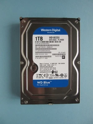 WD Western Digital WD10EZEX-60WN4A1 Hard Drive 1TB 3.5" HDD March 2020 WCC6Y - Image 1 of 4