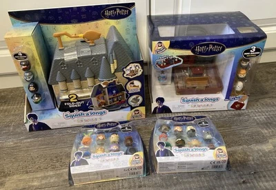 Squishmallows Lot Harry Potter Squish-a-long Playsets Figures Hogwarts Castle Ex - Image 1 of 4
