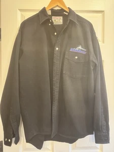Buckley Bay Hardbuck Mens Size Medium Black Long Sleeve Button Up Shirt - Picture 1 of 17