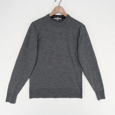 Smartwool Kiva Ridge Sweater Mens Small Charcoal Merino Wool Blend Crewneck - Image 1 of 4