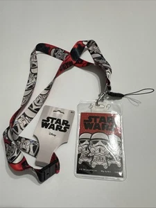 Disney Star Wars Stormtrooper Lanyard with ID Badge Holder - Picture 1 of 7