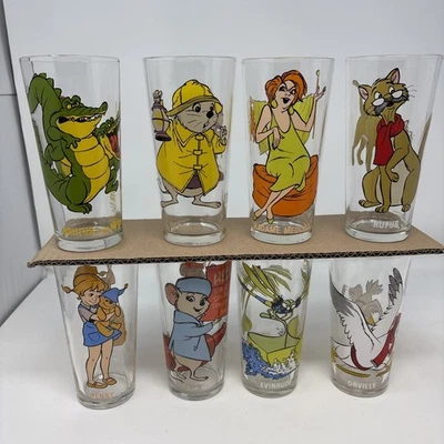 Complete Disney 1977 the Rescuers Collector's Series Pepsi Glasses Set  - Image 1 of 4