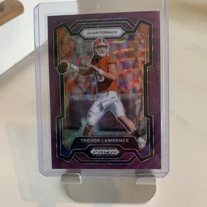 2024 Panini Prizm Draft Picks #62 TREVOR LAWRENCE Purple Wave Prizm Clemson - Picture 1 of 6