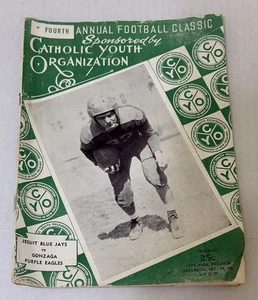 1946 C.Y.O. Football Classic NEW ORLEANS Bowl Game JESUIT v GONZAGA Washington - Bild 1 von 10