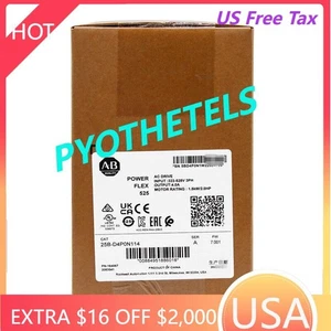 New Sealed Genuine AB 25B-D4P0N114 PowerFlex 525 1.5kW 2Hp AC Drive US Free Tax - Picture 1 of 2