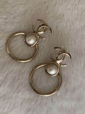 CHANEL Faux Pearl Clip-On Earrings - Image 1 of 4