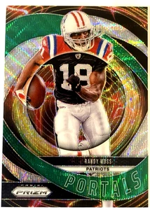 Randy Moss 2024 Panini Prizm Green Prizm Portals #3 New England Patriots  - Picture 1 of 2