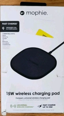 Mophie 15W Wireless Charging Pad Universal - Black - Image 1 of 2