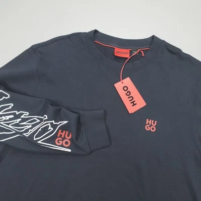 Sudadera Hugo Boss Donkolu Terry Tejida Cuello Redondo Para Hombre Talla 2XL Negra Foto 1 de 4