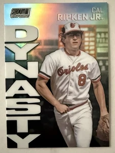 Topps Stadium Club 2022 cromo CAL RIPKEN JR Dynasty refractor de inserción #7A! HOF - Imagen 1 de 2