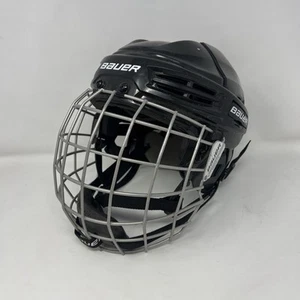 Bauer IMS 5.0 Black Hockey Helmet Size Large With Cage - Size 7-7 5/8 - Picture 1 of 8