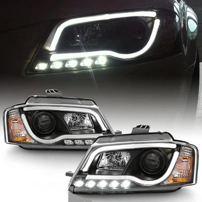 For 2009-2012 Audi A3 DRL "RS5 Style" Projector Black Headlights w/Running Led - Image 1 of 4